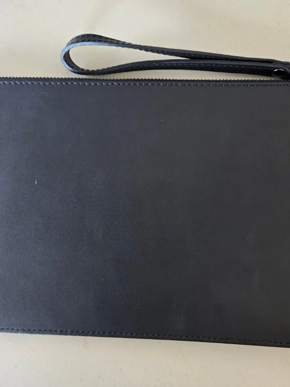Italian Calf Hair and Leather Clutch Convertible Black Bag